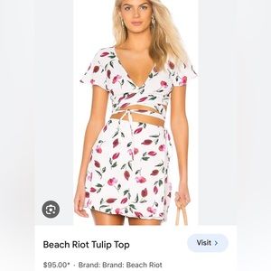 Beach Riot Tulip wrap top